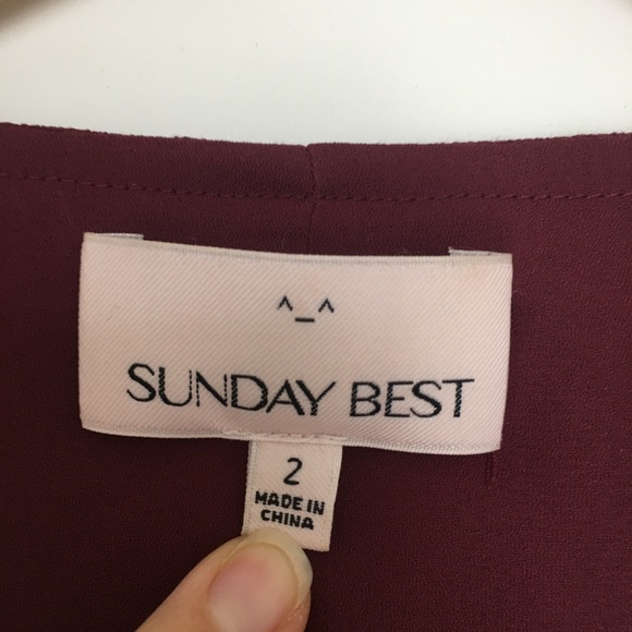 Sunday Best - Burgundy Rand Dress - Aritzia - Picture 4 of 4
